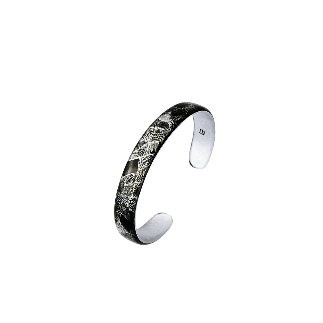 CORINNE SILVER AND BLACK ADJUSTABLE MINI BRACELET - SD259