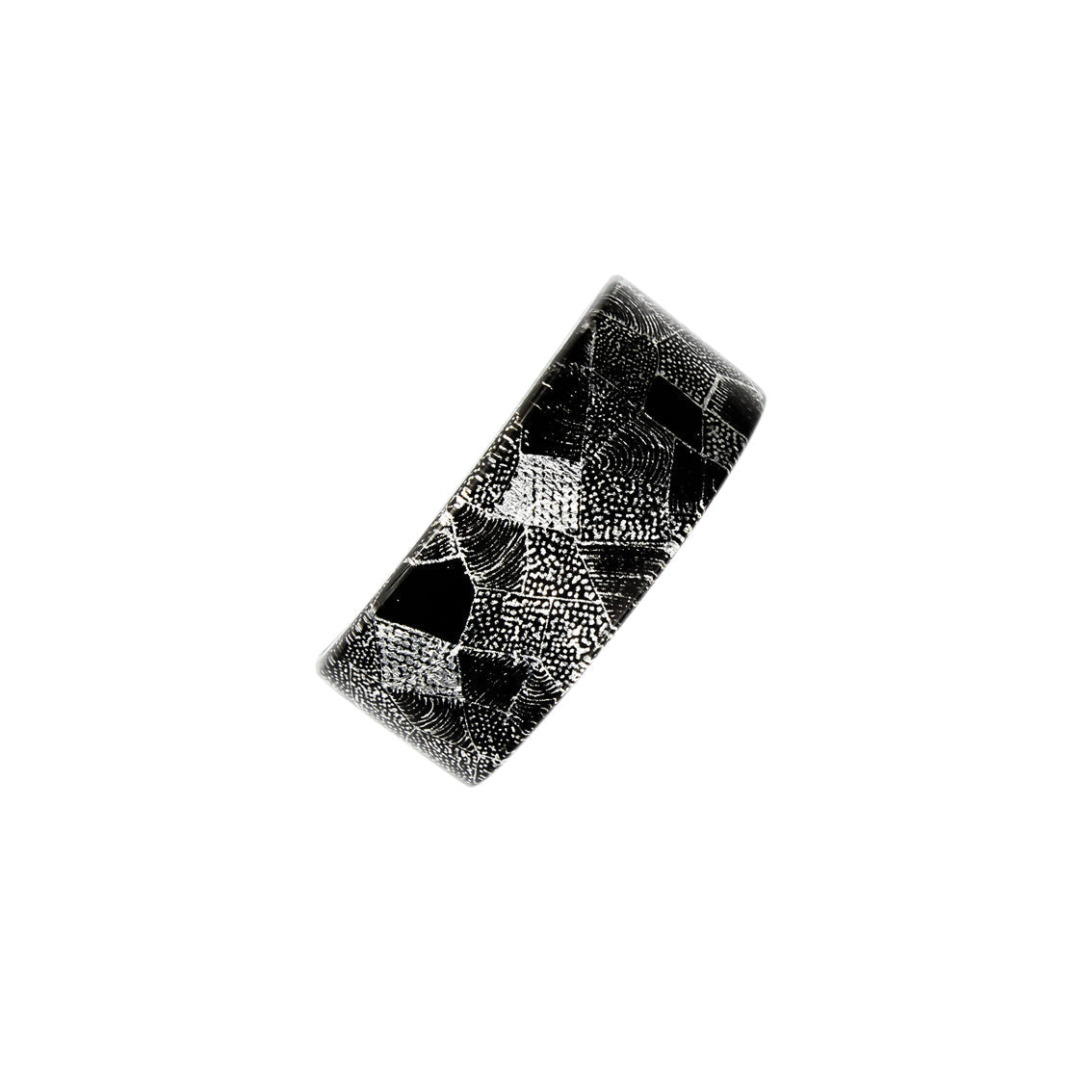 CORINNE SILVER AND BLACK ADJUSTABLE WIDE BRACELET - SD261