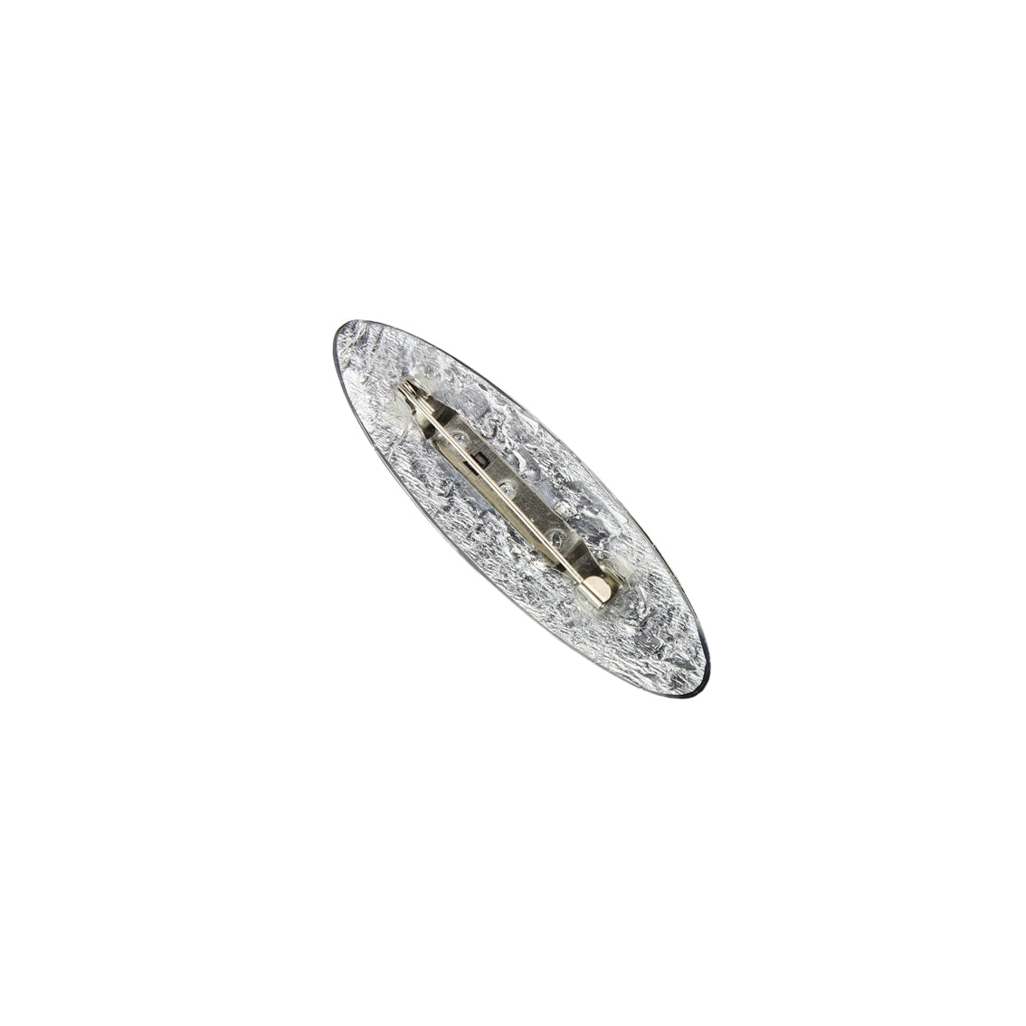 CORINNE SILVER AND BLACK STATEMENT BROOCH - SD266