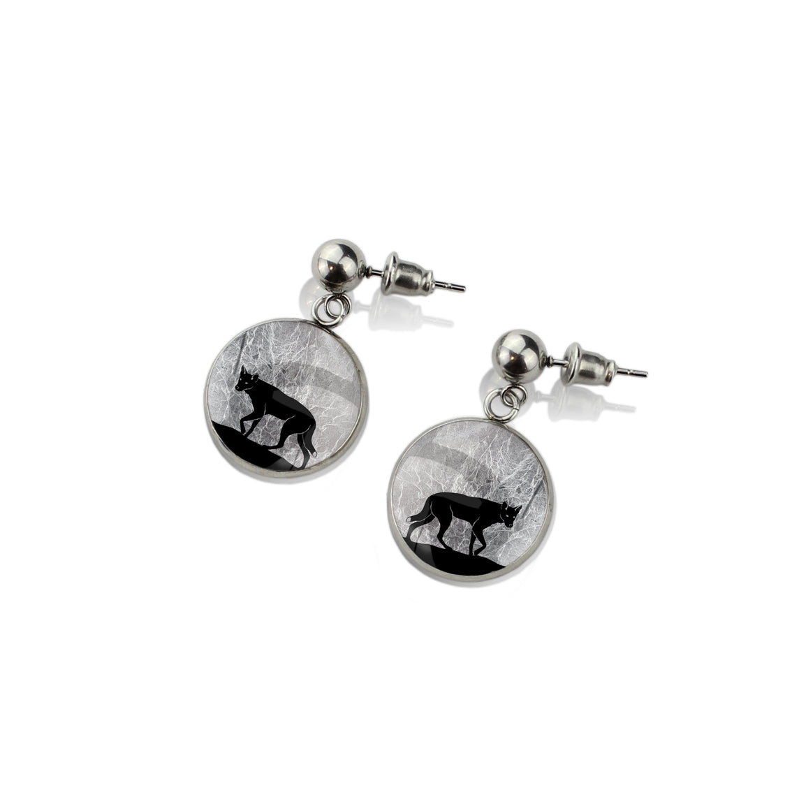 DINGO DANGLE DROP CIRCLE EARRINGS - MFY208S - on Satchel