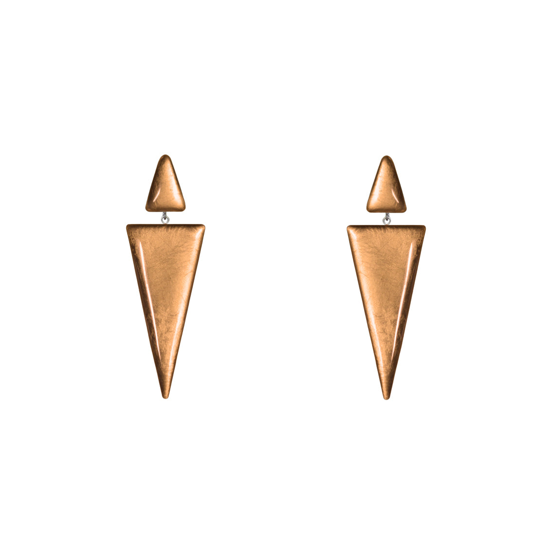 DOUBLE TRIANGLE STATEMENT EARRINGS - ST006