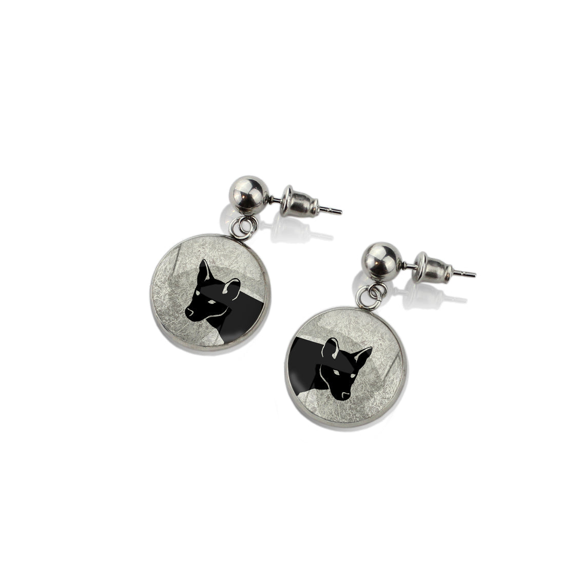 DINGO CLOSE-UP DANGLE DROP CIRCLE EARRINGS - MFY207 - in Circle Box
