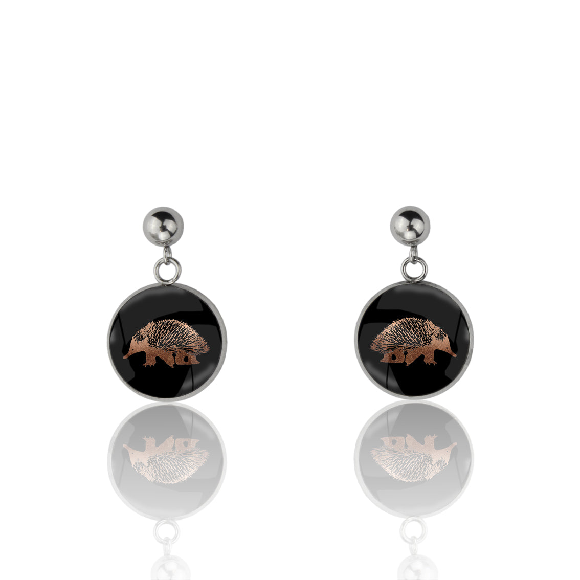 ECHIDNA DANGLE DROP CIRCLE EARRINGS - MFY173S - on Satchel