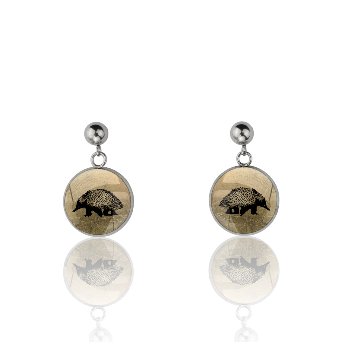 ECHIDNA DANGLE DROP CIRCLE EARRINGS - MFY173S - on Satchel