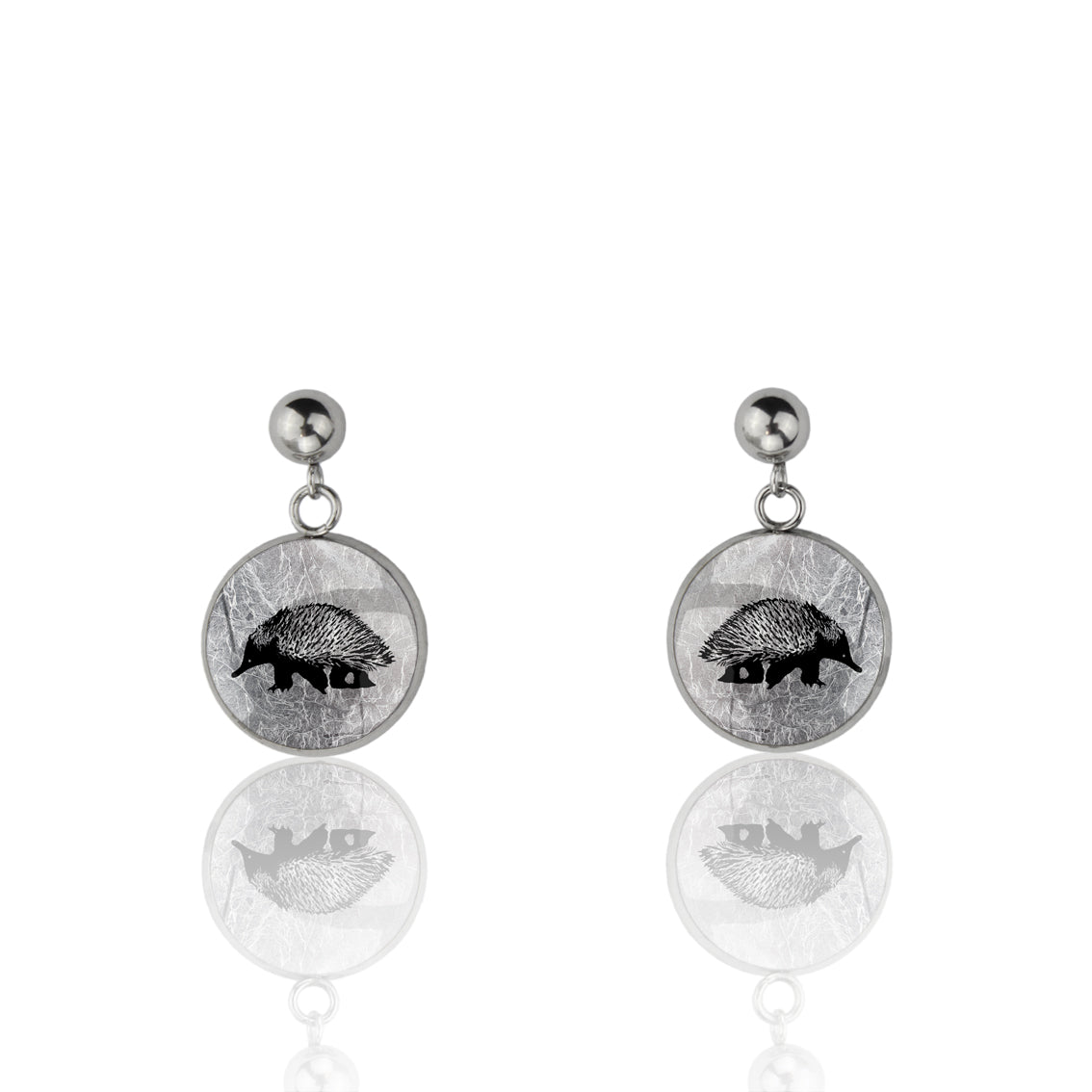 ECHIDNA DANGLE DROP CIRCLE EARRINGS - MFY173S - on Satchel