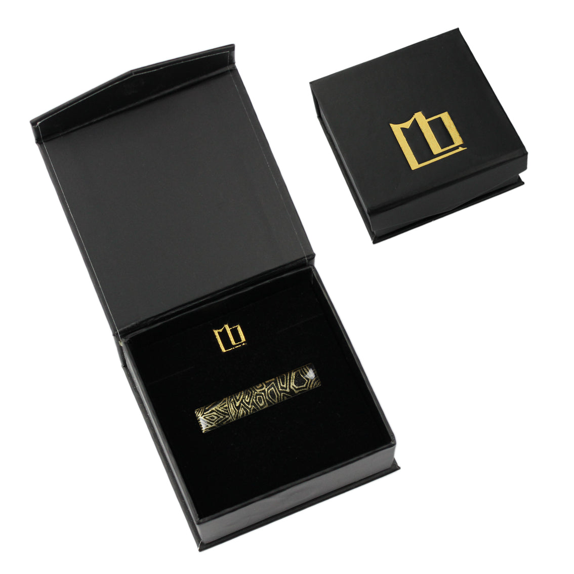 ELSIE GOLD AND BLACK ELEGANT TIE-CLIP - SD240