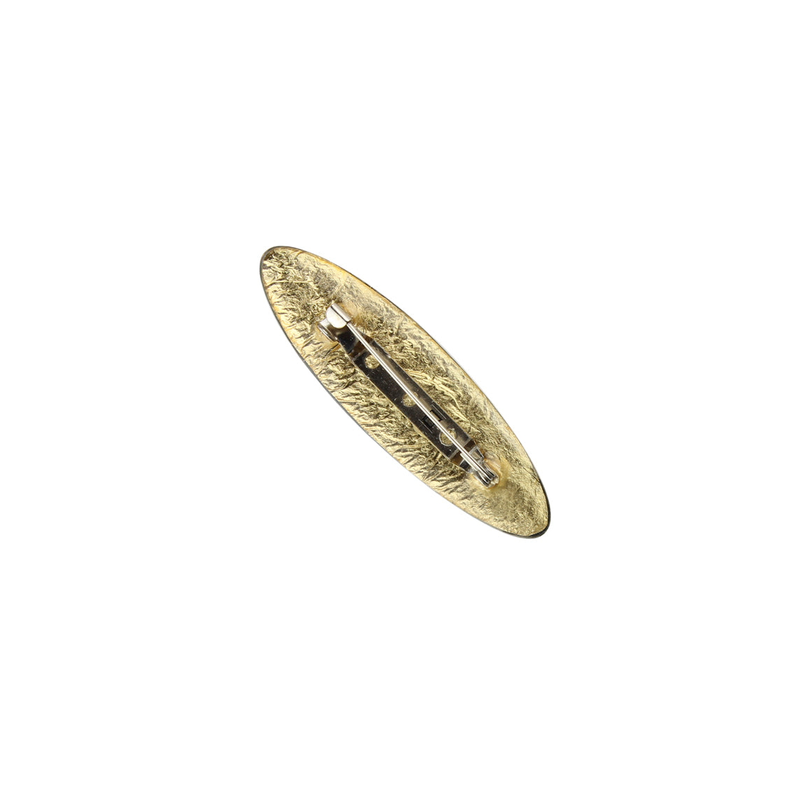 ELSIE GOLD AND BLACK STATEMENT BROOCH - SD241