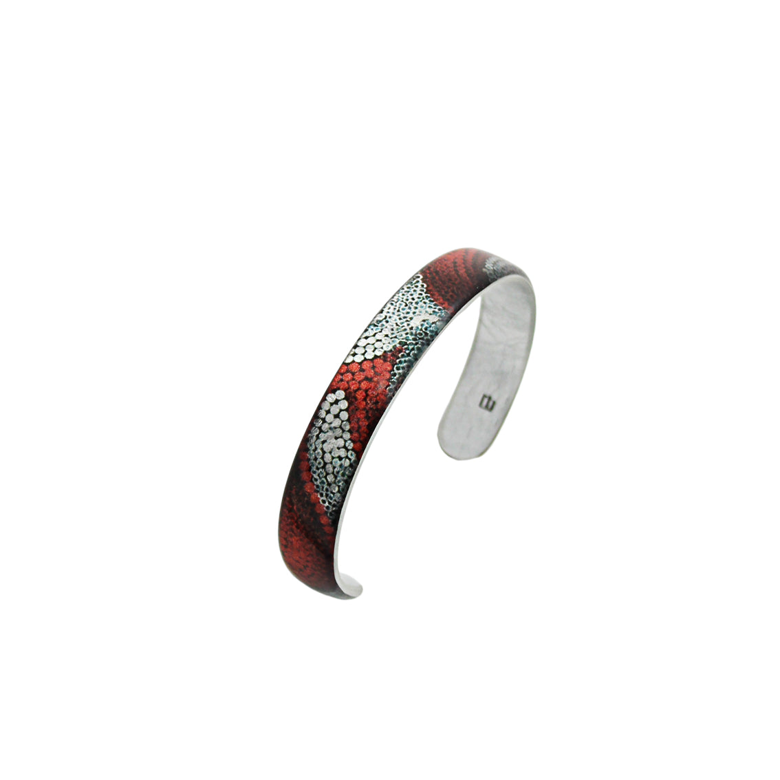 FABRIANNE RED AND SILVER ADJUSTABLE MINI BRACELET - SD340