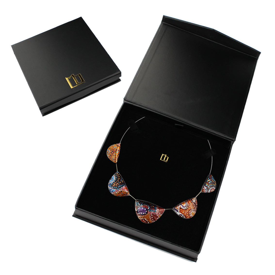 GAYLE ORANGE ADJUSTABLE NECKLACE - SD010