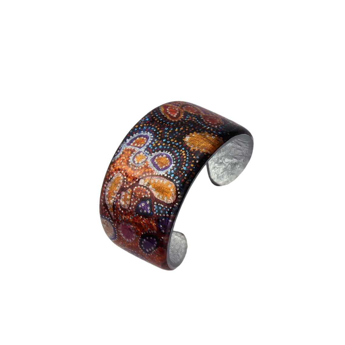 GAYLE ORANGE ADJUSTABLE WIDE BRACELET - SD015