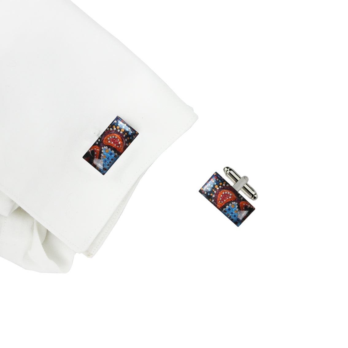 GAYLE ORANGE ELEGANT CUFFLINKS - SD018