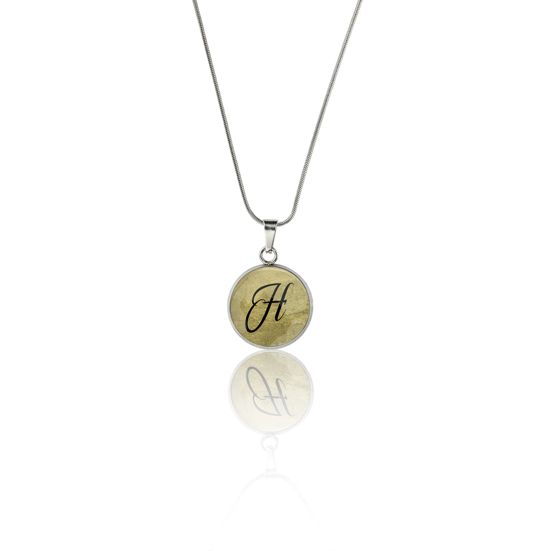 INITIAL XS CIRCLE PENDANT ON A CHAIN NECKLACE - MFY95 - in Circle Box