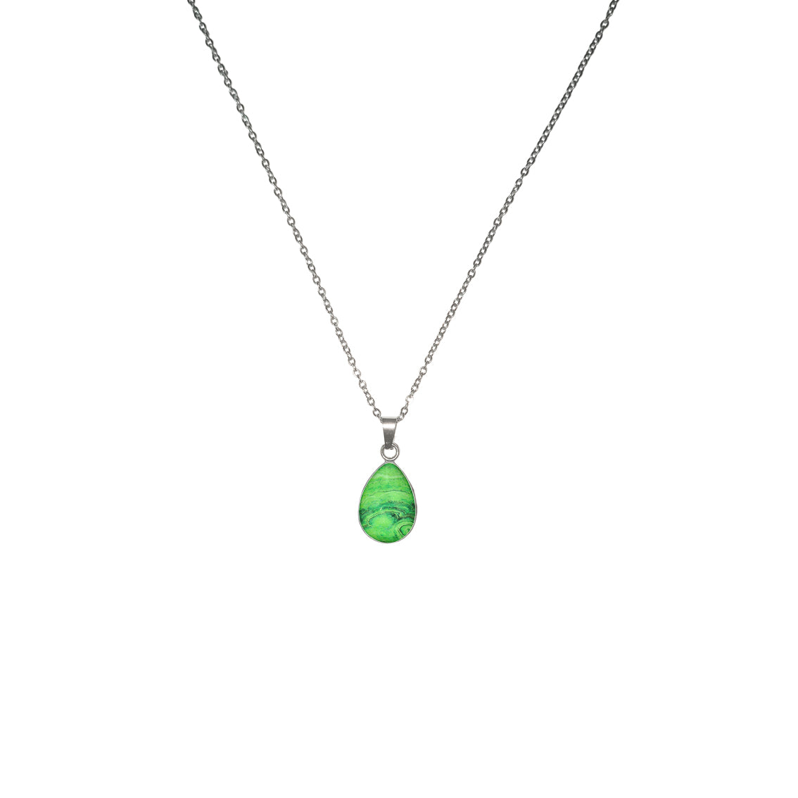 INSPIRED BY NATURE SYDNEY SANDSTONE DROP PENDANT ON A CHAIN NECKLACE - D790 - in Circle Box