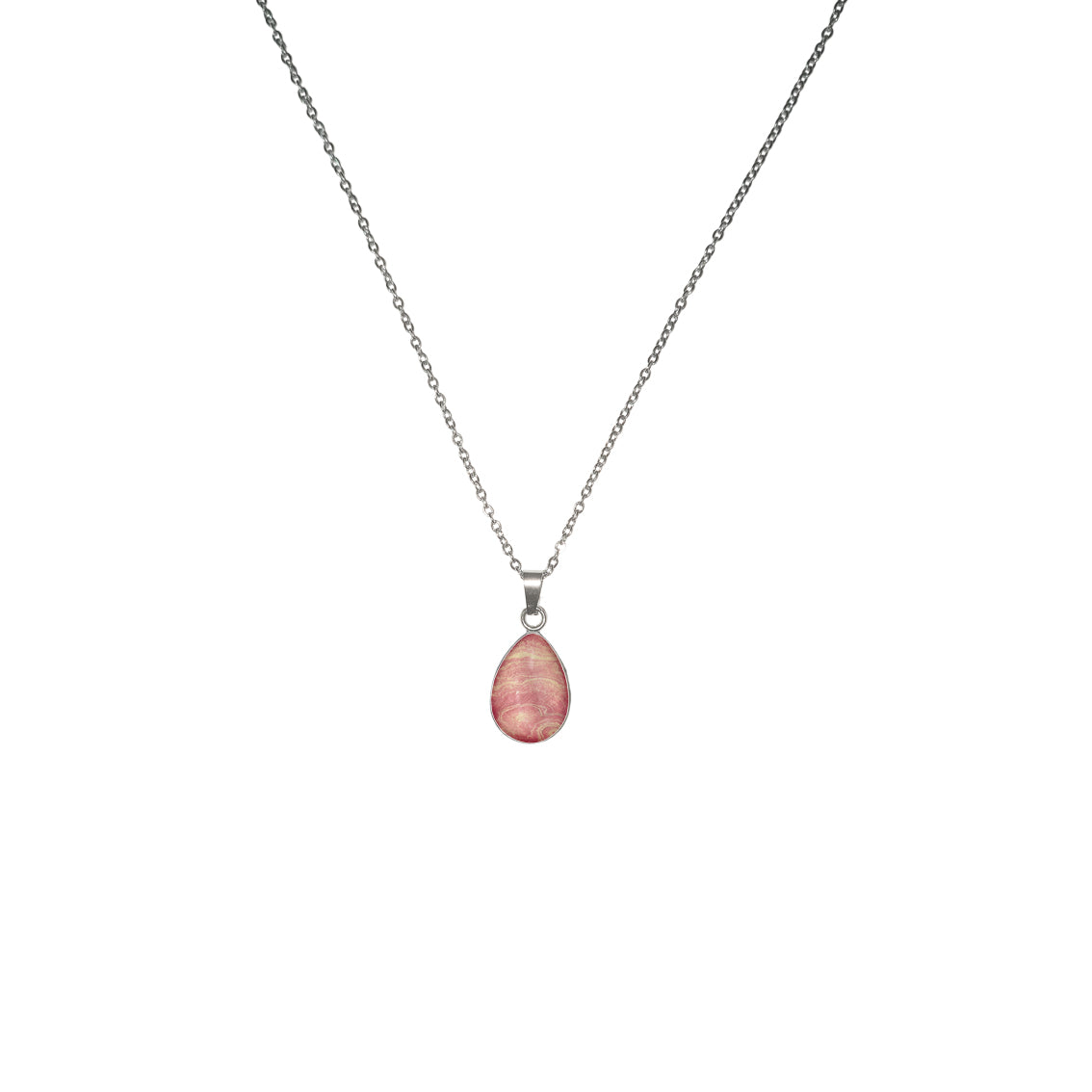 INSPIRED BY NATURE SYDNEY SANDSTONE DROP PENDANT ON A CHAIN NECKLACE - D790S - on Satchel