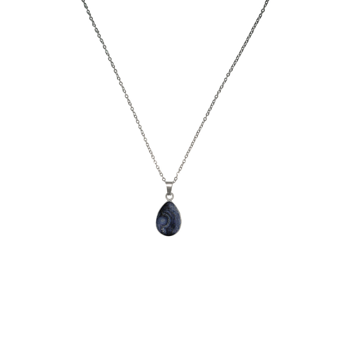 INSPIRED BY NATURE SYDNEY SANDSTONE DROP PENDANT ON A CHAIN NECKLACE - D790S - on Satchel