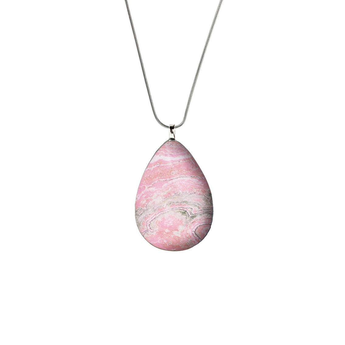 INSPIRED BY NATURE SYDNEY SANDSTONE LARGE DROP PENDANT ON A CHAIN NECKLACE - D805