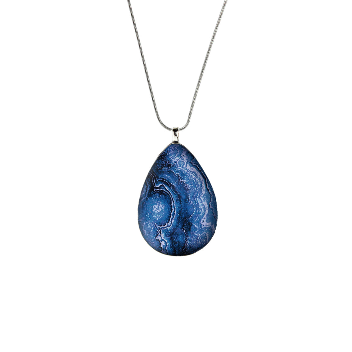 INSPIRED BY NATURE SYDNEY SANDSTONE LARGE DROP PENDANT ON A CHAIN NECKLACE - D805