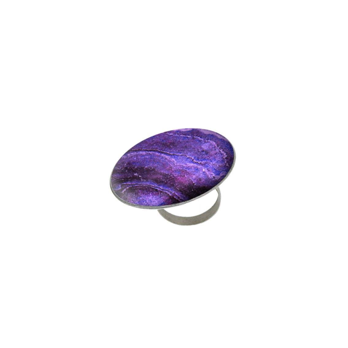 INSPIRED BY NATURE SYDNEY SANDSTONE STATEMENT ADJUSTABLE CIRCLE RING - D813