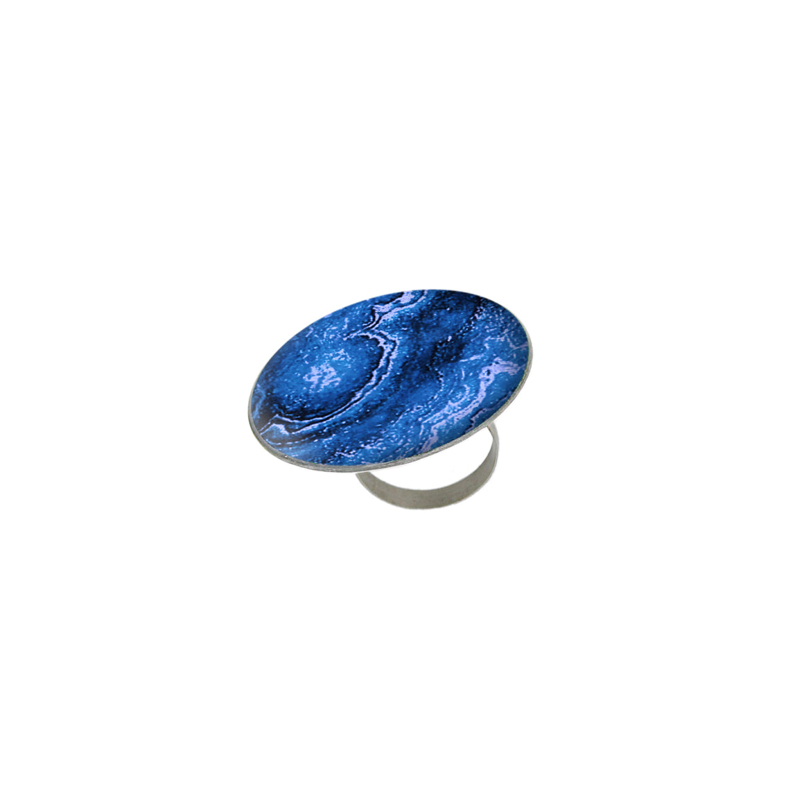 INSPIRED BY NATURE SYDNEY SANDSTONE STATEMENT ADJUSTABLE CIRCLE RING - D813