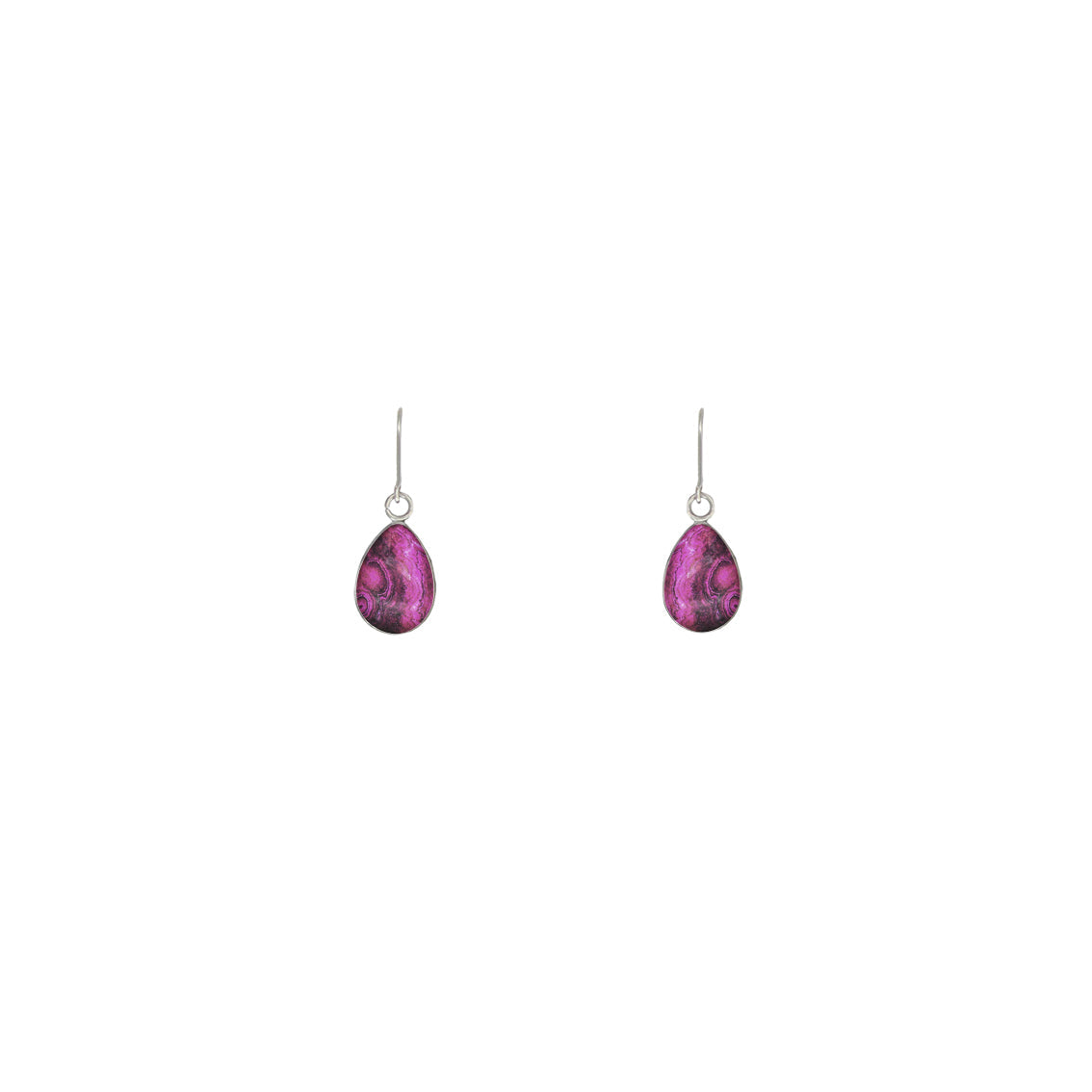 INSPIRED BY NATURE SYDNEY SANDSTONE XS DROP METAL EARRINGS - D789S - on Satchel
