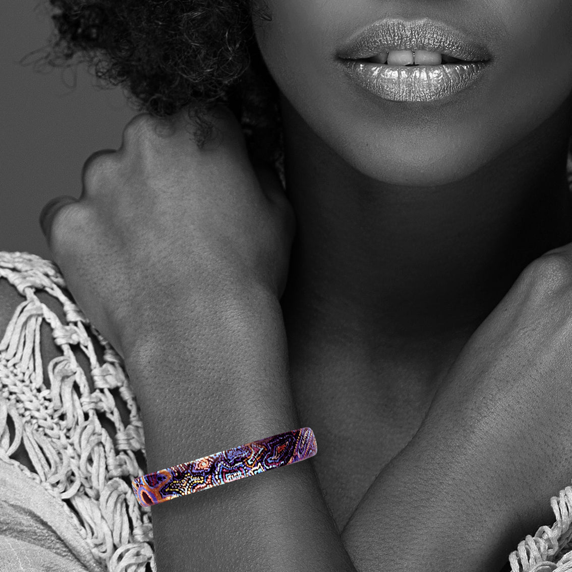 JOY PURPLE ADJUSTABLE MINI BRACELET - SD098