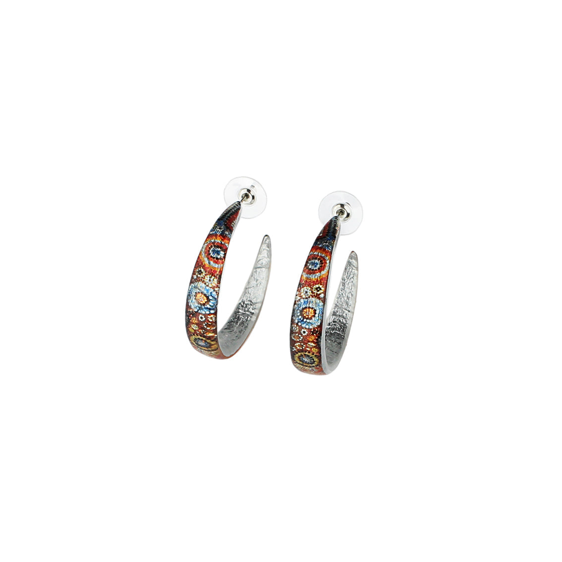 CROCODILE STORY STATEMENT LOOP EARRINGS - SD294