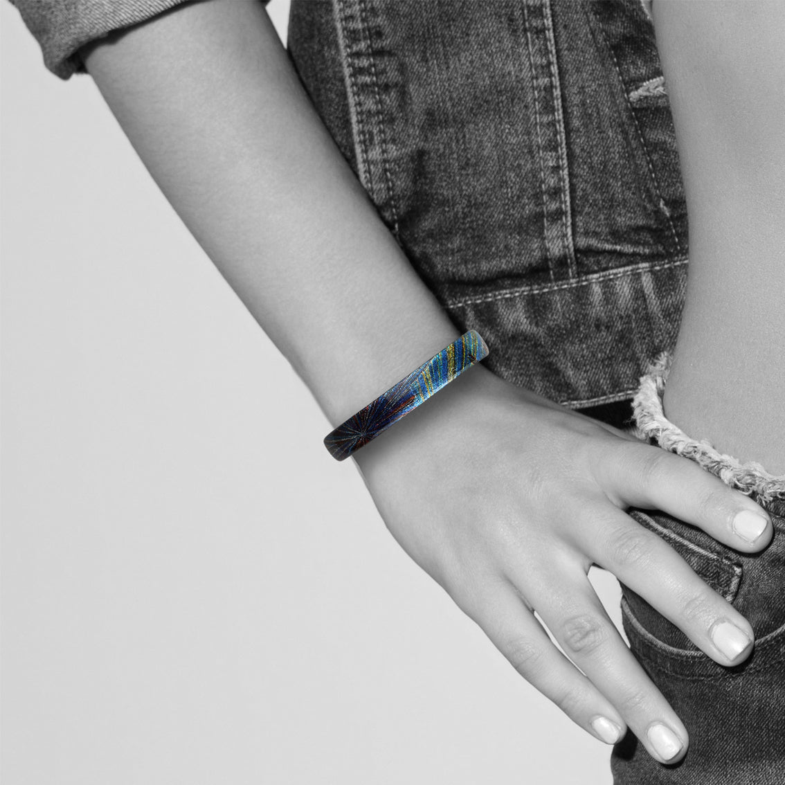 WOMAN SEA STORY BLUE ADJUSTABLE MINI BRACELET - SD321