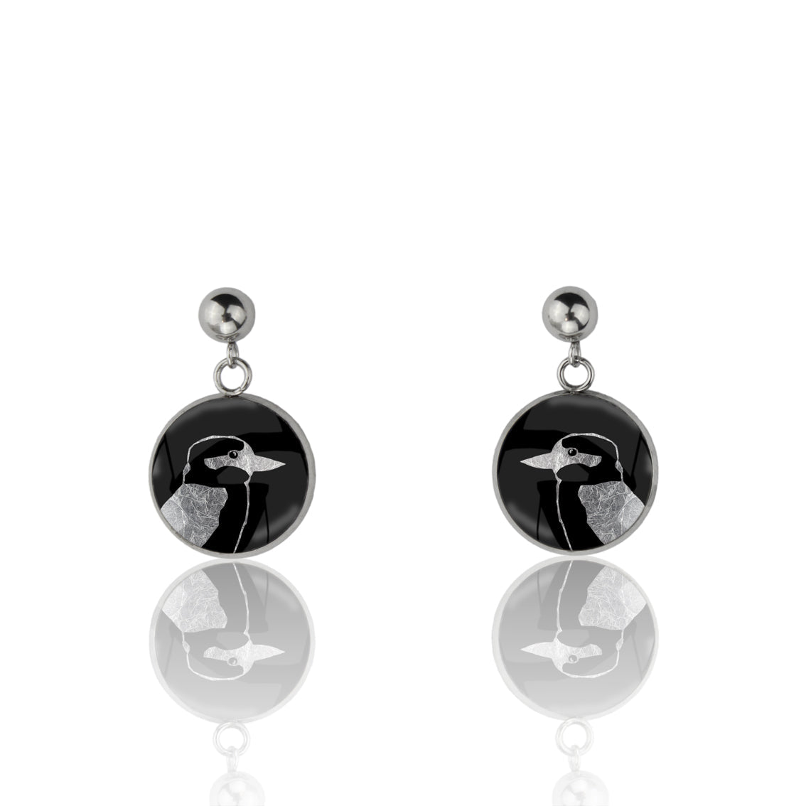 KOOKABURRA CLOSE-UP DANGLE DROP CIRCLE EARRINGS - MFY147S - on Satchel