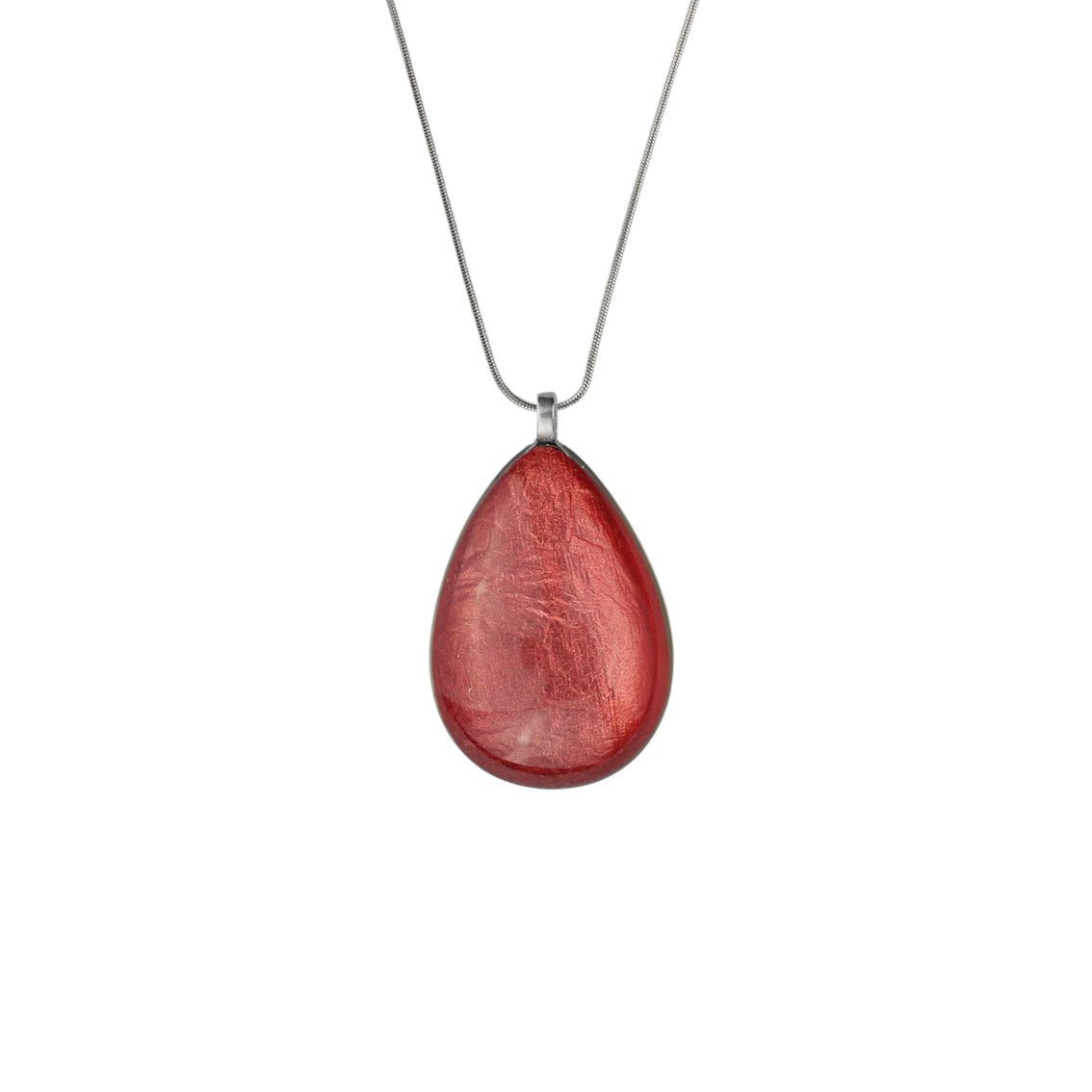 LARME DE JOIE TEAR DROP LARGE PENDANT ON A CHAIN NECKLACE - F019