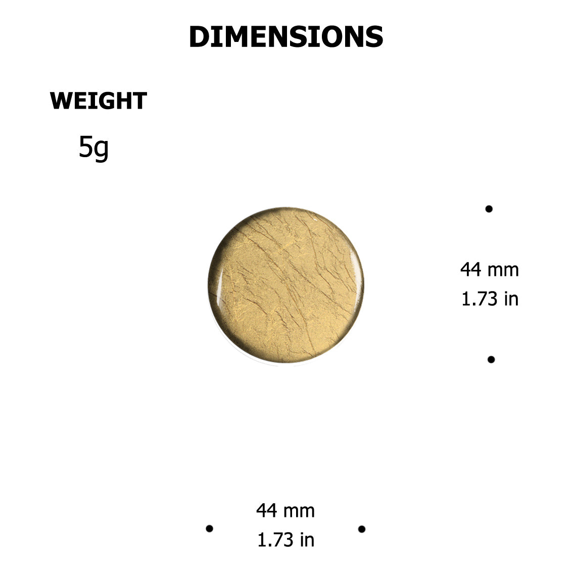 KERRY DISC MEDIUM STATEMENT EARRINGS - ST015
