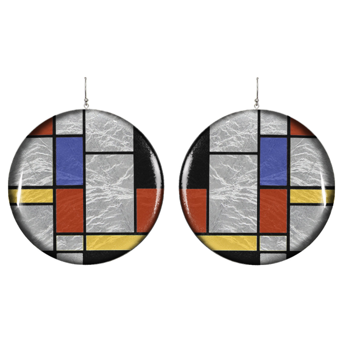 MONDRIAN DISC X LARGE STATEMENT EARRINGS - ST035