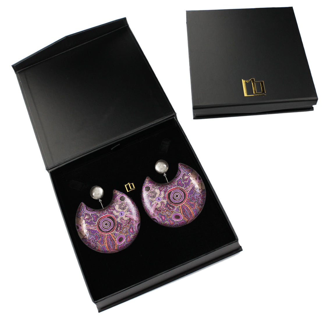 JOY MOON ECLIPSE X LARGE STATEMENT EARRINGS - ST011