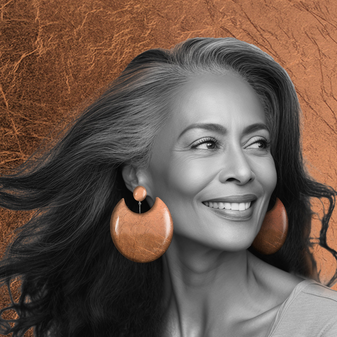 MOON ECLIPSE X LARGE STATEMENT EARRINGS - ST012