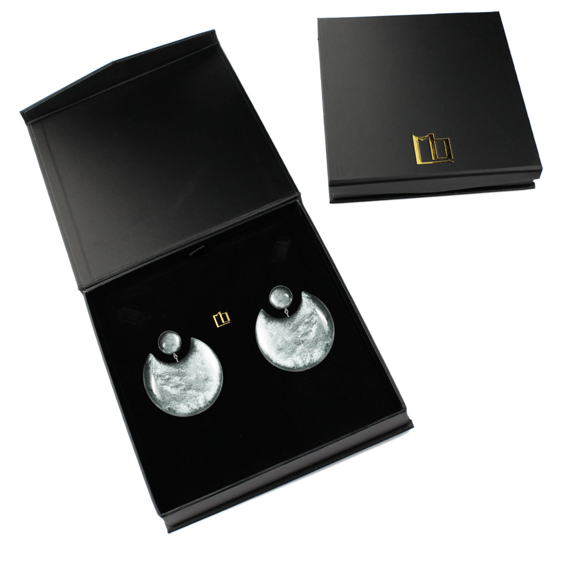 MOON ECLIPSE LARGE STATEMENT EARRINGS - ST010