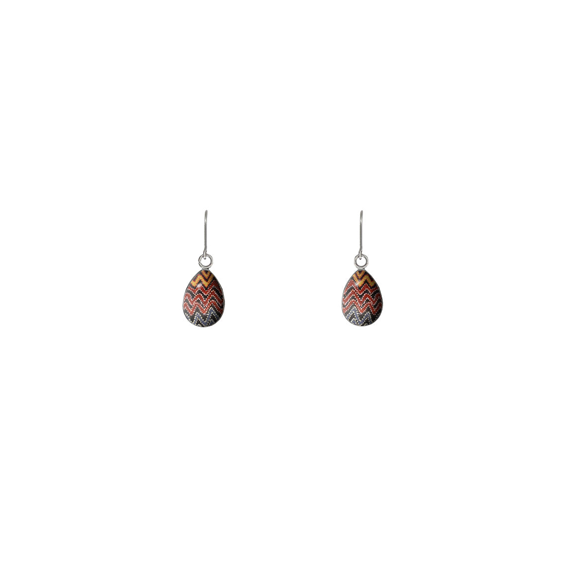 PAULINE GALLAGHER DANDLE XS DROP DESERT EARTHY COLORS EARRINGS - SD388S - on Satchel