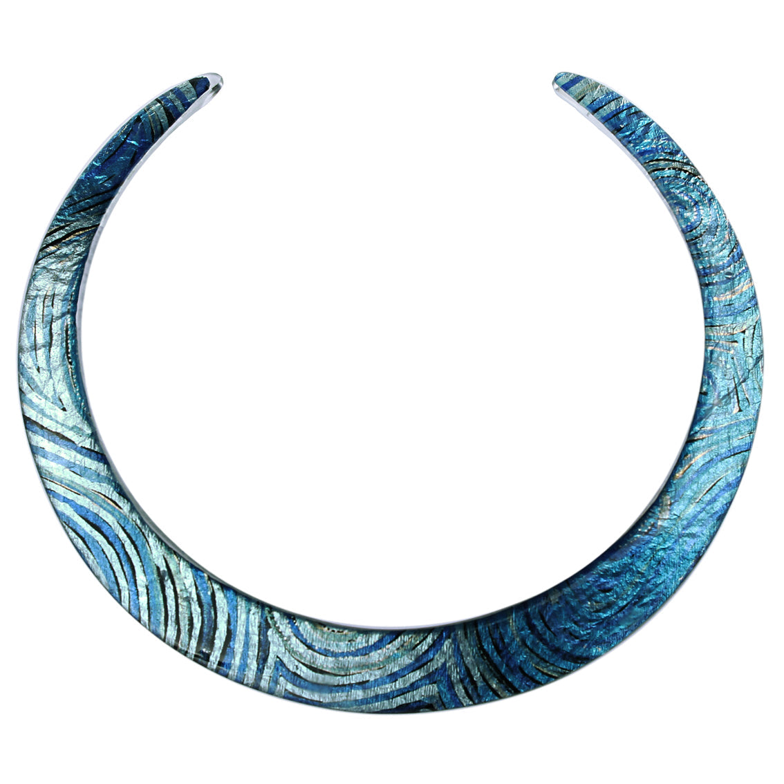 PAULINE GALLAGHER MINA BLUE ADJUSTABLE FITTED NECKLACE - SD057