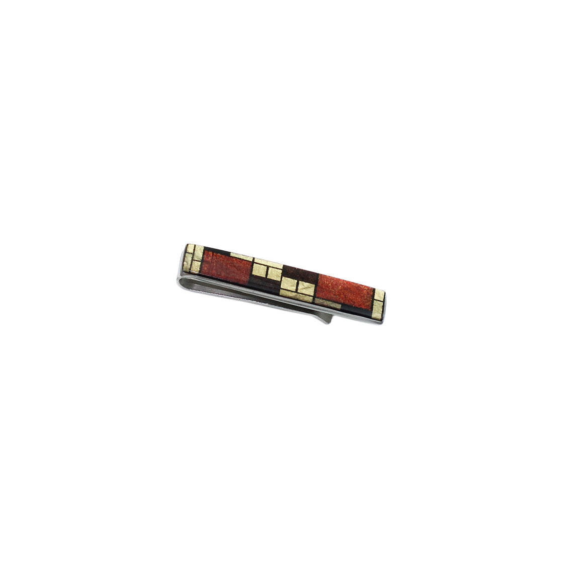 PERSPECTIVE MONDRIAN POP ART ABSTRACT ELEGANT TIE-CLIP - D530