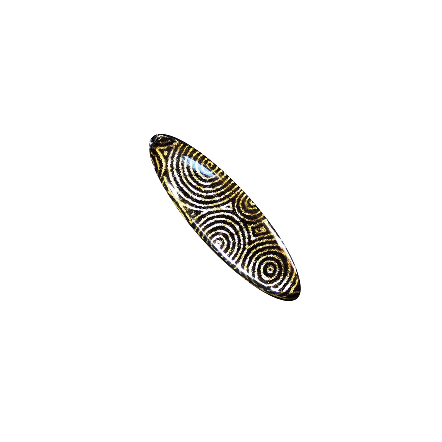SARAH GOLD AND BLACK STATEMENT BROOCH - D140