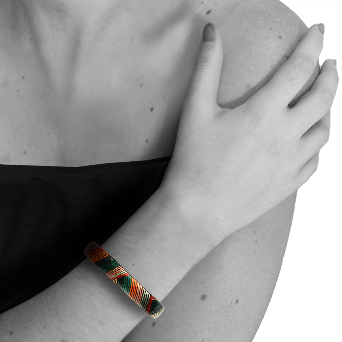 SELINA ORANGE ADJUSTABLE MINI BRACELET - SD033