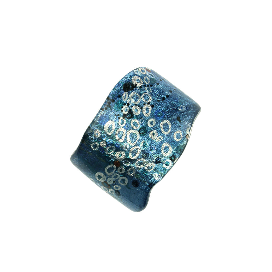 BRUSH BLUE ADJUSTABLE STATEMENT BRACELET - SD169