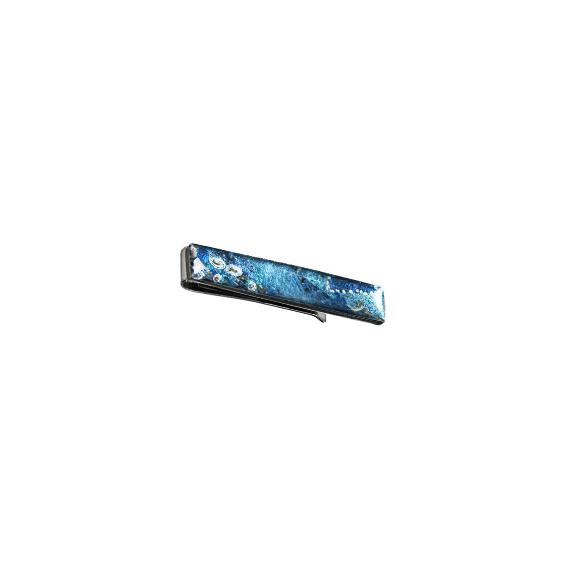 BRUSH BLUE ELEGANT TIE-CLIP - SD172