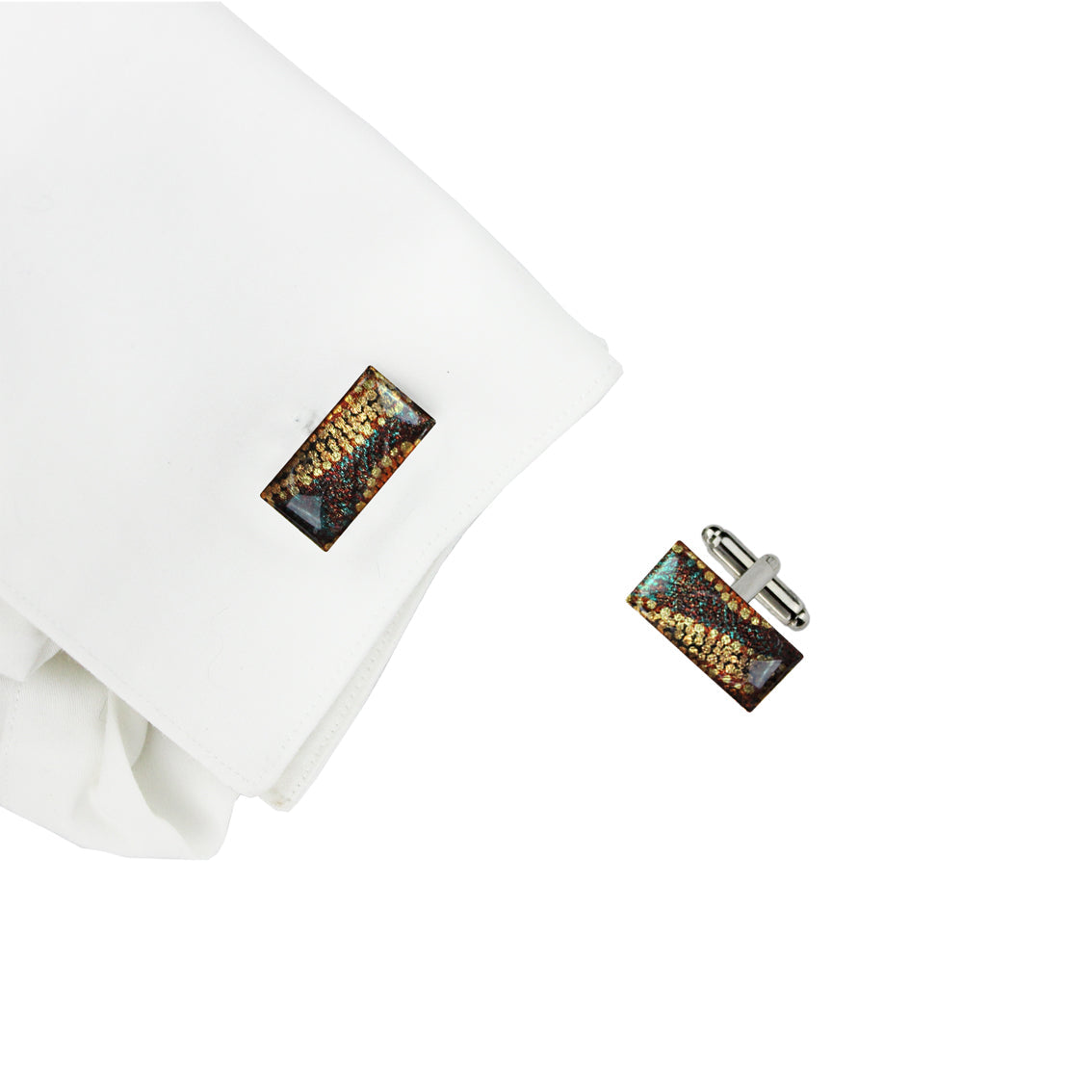 TESS ORANGE ELEGANT CUFFLINKS - SD190