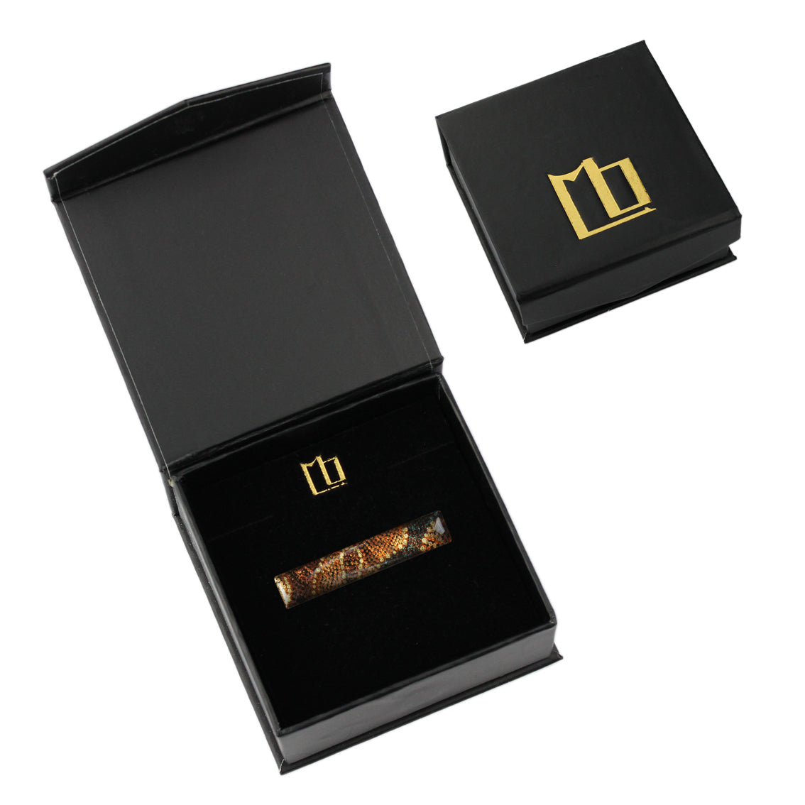 TESS ORANGE ELEGANT TIE-CLIP - SD191