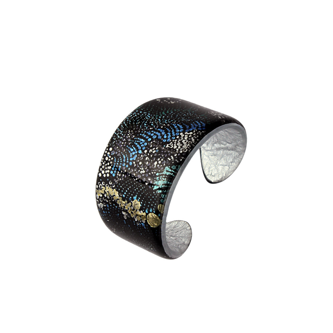 WENDY BLACK ADJUSTABLE WIDE BRACELET - SD143