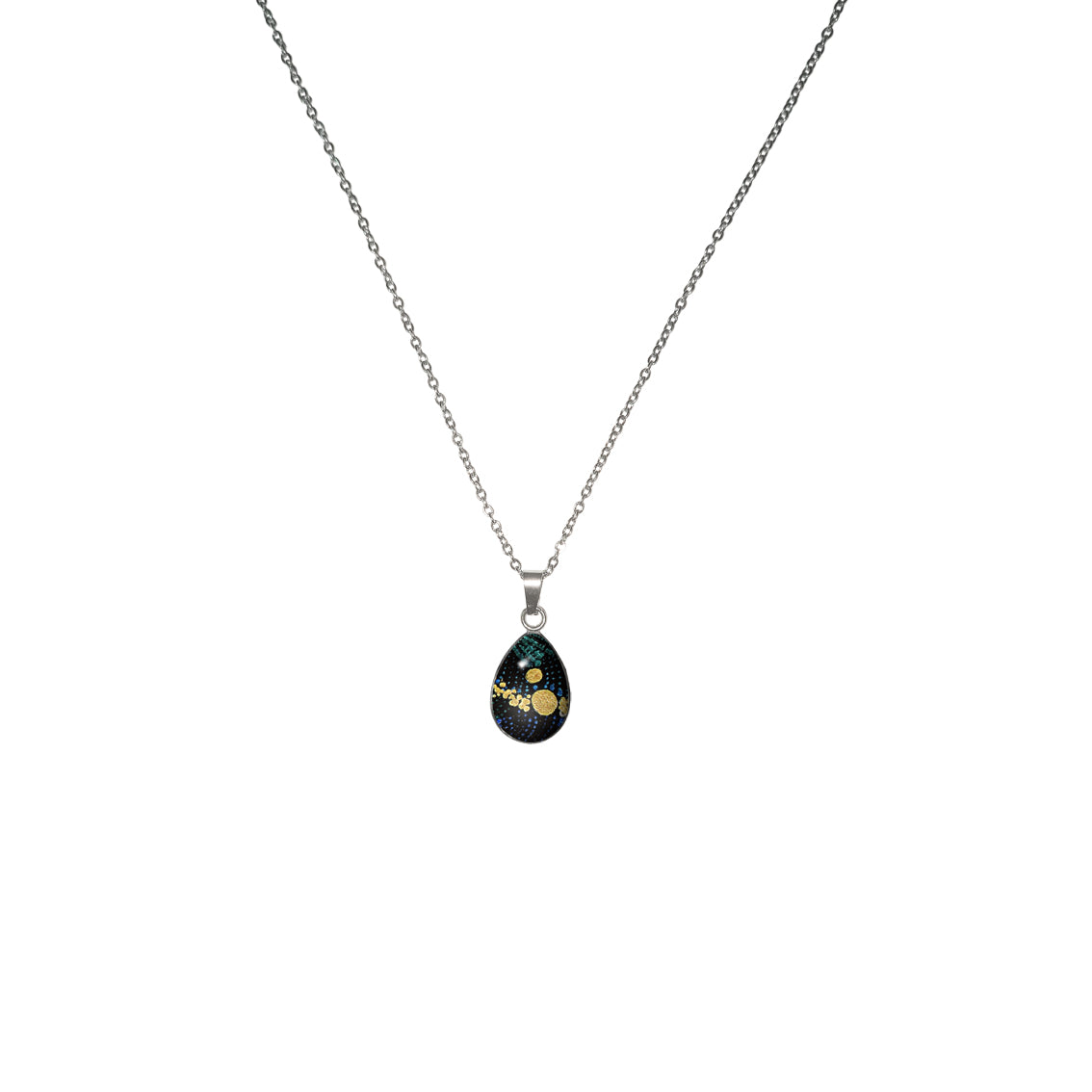 WENDY BLACK XS DROP PENDANT ON A CHAIN NECKLACE - SD422S - on Satchel