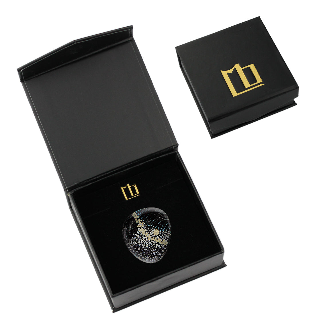 WENDY BLACK STATEMENT ADJUSTABLE RING - SD145