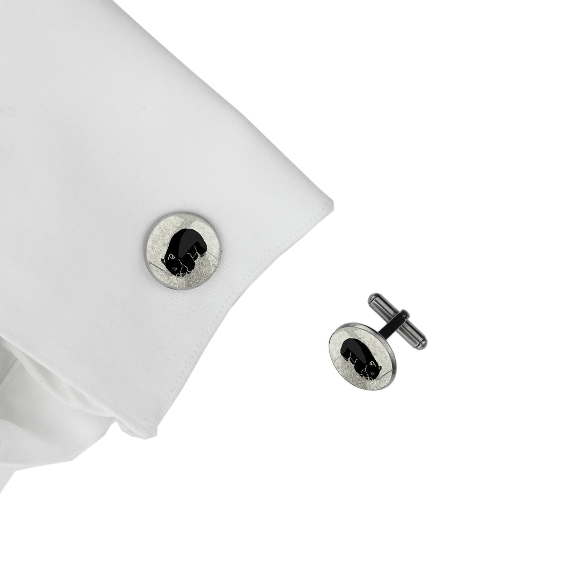 WOMBAT CIRCLE ELEGANT CUFFLINKS - MFY246