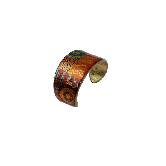 ADRIANA MULTI COLOR ADJUSTABLE WIDE BRACELET - D129