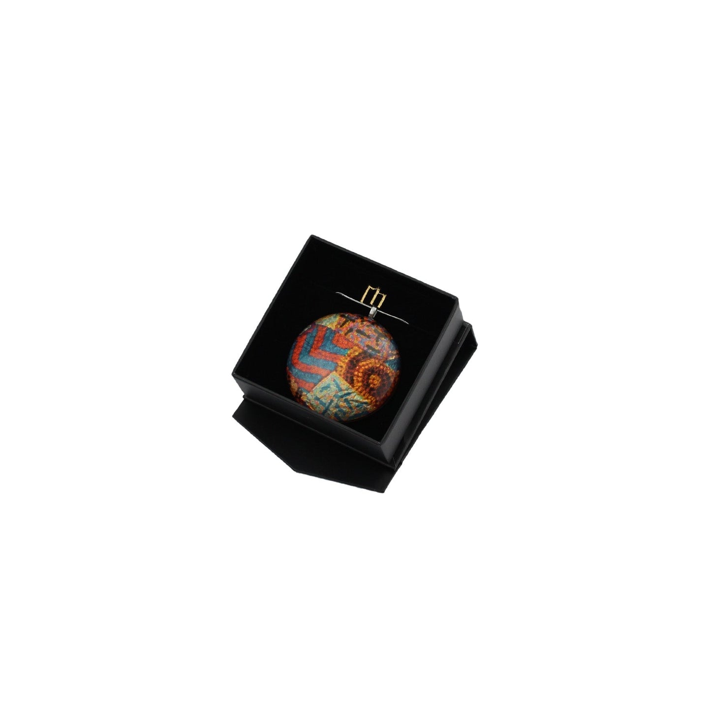 ADRIANA MULTI COLOR LARGE CIRCLE PENDANT ON A CHAIN NECKLACE - D119