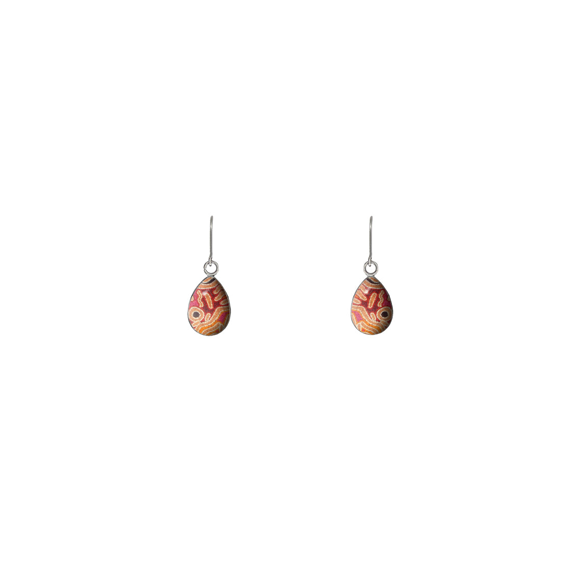 BESS DANGLE XS DROP CORAL PINK EARRINGS - M056S - on Satchel